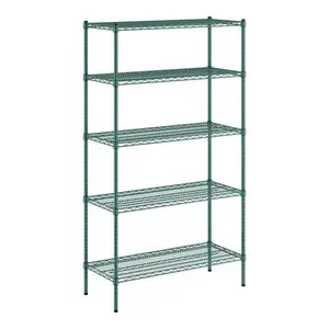 Green Epoxy Custom Wire Shelving