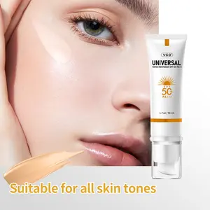 VGO Universal Tinted Moisturizer SPF 50+ - Lightweight Moisturizing Formula with Built-in Tint for Natural Finish - Suitable for All Skin Tones