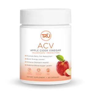 TRU Supplements Apple Cider Vinegar Plant Capsules - 45 Servings - Healthcare, Edible