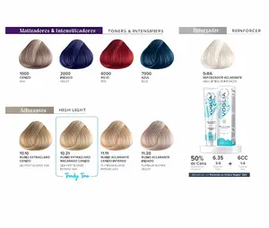 Voglia Hair Color Dye Aclarantes 3 Fl oz Colorful Cream Tube Container for Radiant New Look Haircare Matizadores 1000 Cenizo Ash