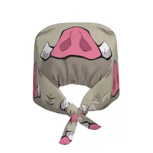 Custom Inosuke Slayers Demon Working Cap Surgical Hats Women Men Operating Room Cap Operator Hats Lab Works Hat