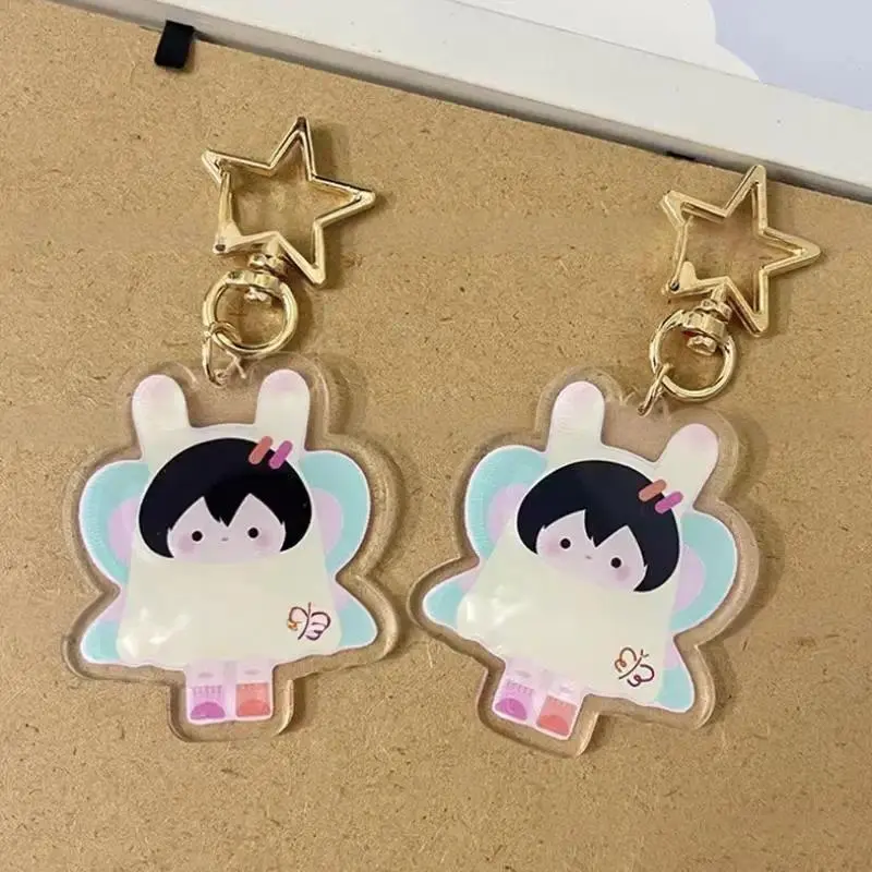 Kawaii Thai CP Acrylic Keychain Charms, Unisex Cosplay Character Pendant, Cute Bag Accessory and Fan Gift, Cute Keychains, Keychain Collectibles