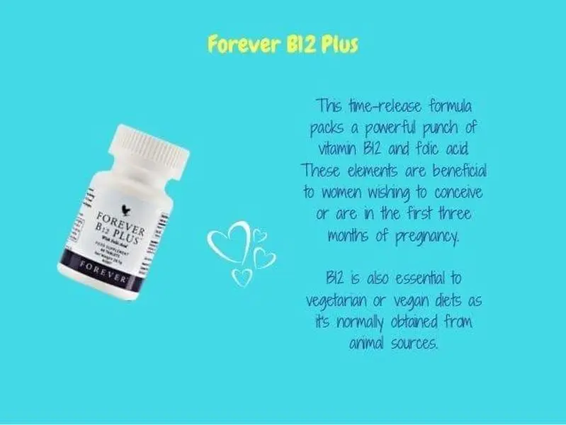 Forever Living Company Sugar-Free Basic US Prop 65 Safe Vitamin B12 & Folic Acid Tablets - Optimum Healthcare Dietary Supplement, Supports Immune System, Maintains Healthy Blood Levels, Aids Blood Pressure Control - 60 Count