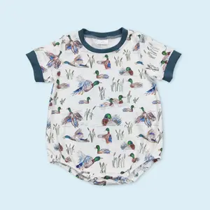 Toddle baby boy mallard duck short sleeve romper Toddle baby boy mallard duck short sleeve romper