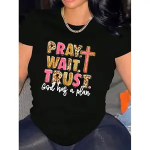 Plus Size, Women's Plus Size Soft Breathable Pure Oversized T-Shirt - Casual Round Neck Short Sleeve Top Suitable for Spring Summer Streetwear, Plus Size Available in S-3XL