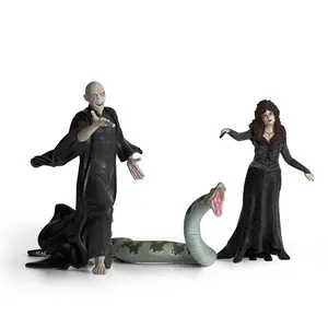 Schleich Wizarding World of Harry Potter 3-Piece Collectible Set with Voldemort, Nagini and Bellatrix Lestrange Figurines