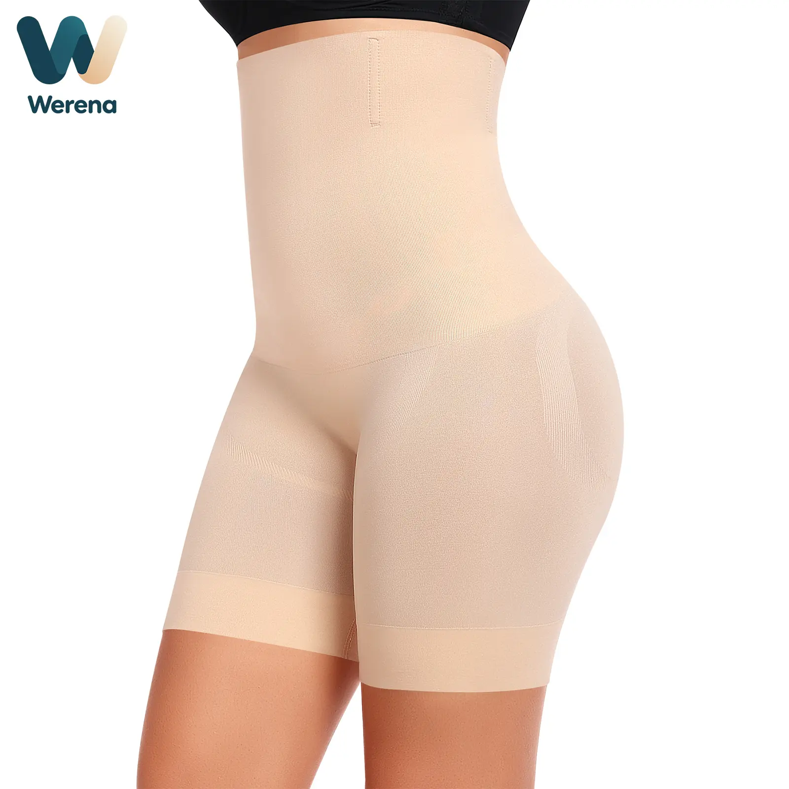 Werena Shapewear for Women High-Waisted Tummy Control Shapewear Shorts Faja Body Shaper Underwear