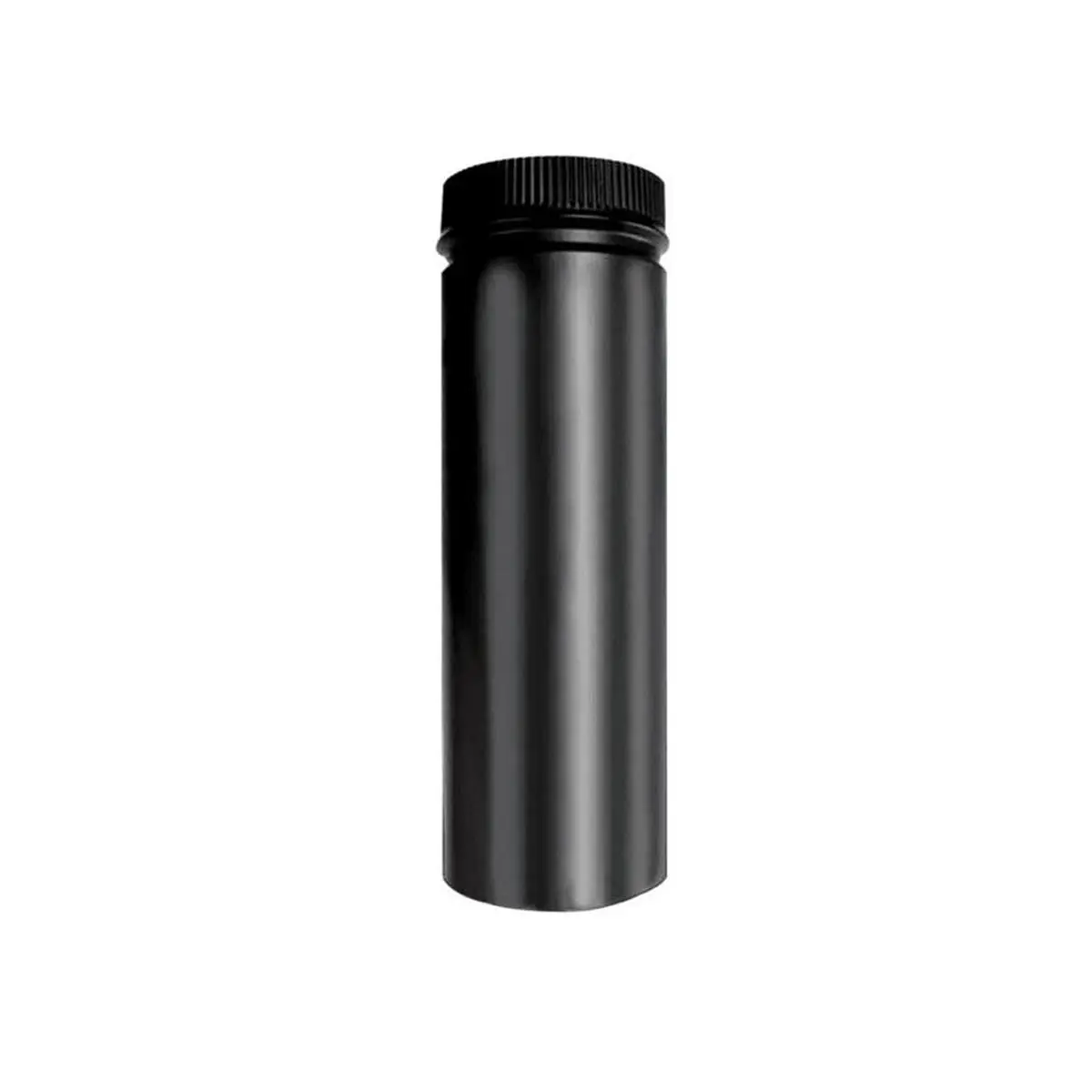 212 MAIN Selkirk DSP6P12-1 Black Matte Double Wall Smoke Stainless Steel Pipe - 6x12 in., Indoor Highly Durable Household Appliance Part, 3 Screws for Wood Stove to Insulated Chimney Connection