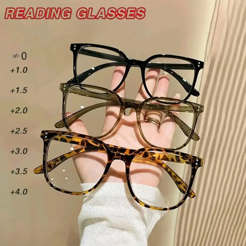 Women's Elegant Tortoise Pattern Reading Glasses, Leopard Pattern Eyeglasses, Casual Frame Trendy Vintage Eyeglasses for Work, Daily Clothing Decor, Perfect for Student Daily Use, Stylish Trendy Eyewear, Trending Eyeglasses