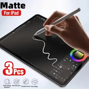 3pcs High Sensitivity Matte Screen Protector Film, Compatible with iPad Pro 11-Inch, M5 M4 Air 11-Inch, M3 M2 A16, iPad 10th-8th Gen