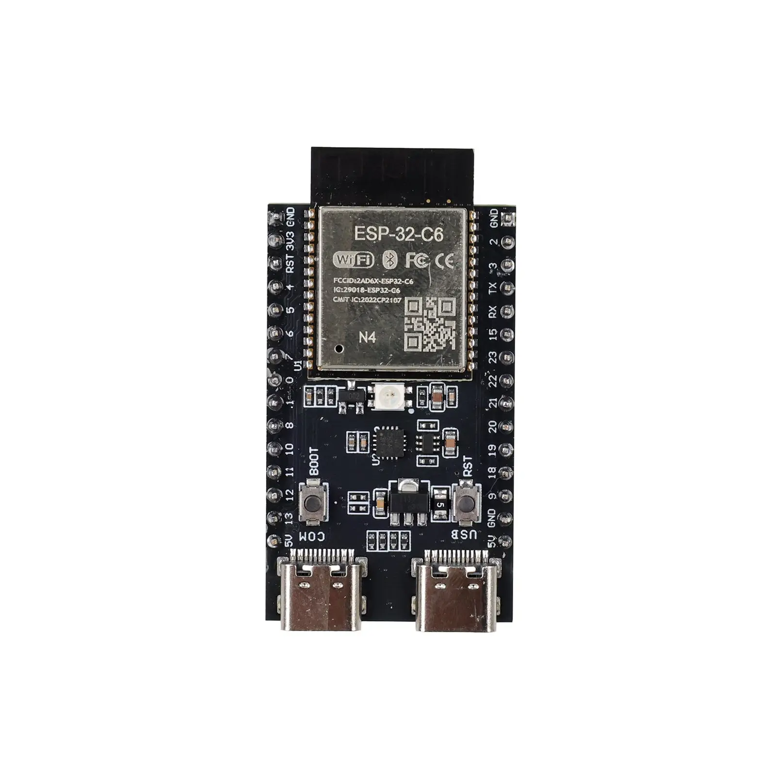 ST SHILLEHTEK ESP32-C6-N4 Pre-Soldered Compact IoT Development Board - WiFi-Enabled, Breadboard-Compatible Single Board Computer for Computers & Office Desktop/Laptop Components
