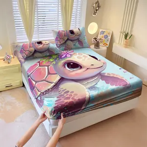 Soft bed sheet, elastic corner, bedsheet, suitable for home, bedroom, hotel, dormitory, school use, universal mattress protective cover for all seasons