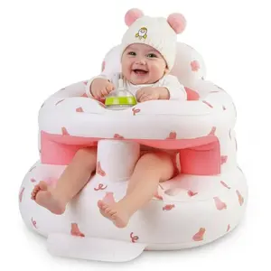 Inflatable Baby Seat for 3-36 Months, Baby Seats for Infants for Sitting Up with Back Support Built in Air Pump, Surround Sit Me Up Floor Seat for Baby Chair for Learning Sit