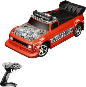 RC Cars, Remote Control Car, 1:16 Scale 2.4G Remote Control Drift Car, High Speed 2WD RC Racing Cars Pickup Truck with LED Light, Gift for Boys Girls (with Rechargeable battery)