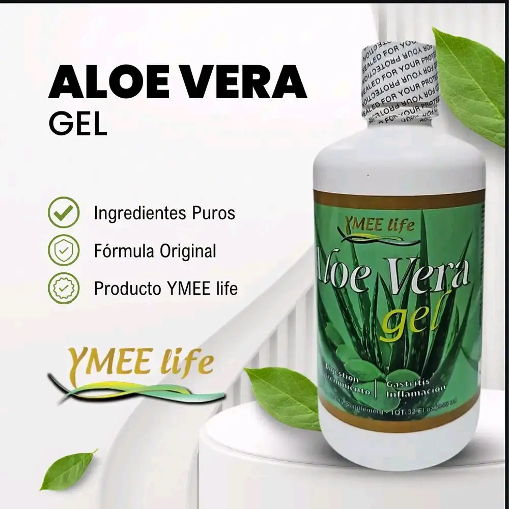 El Colibri YMEELIFE Edible Plant-Based Aloe Vera Gel Dietary Liquid Supplement, 32 fl. oz, Natural Organic Edible Dietary Supplement, Edible Dietary Supplements, Natural Organic Supplement