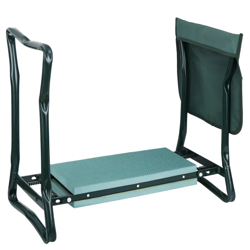 Segawe Heavy-Duty Steel & EVA Foam Garden Kneeler and Seat Tool - Folding, 6in Width (1 Pouch)/8in Width, 5.7lb/6.6lb Weight, 600D Fabric Pouch Secure Storage, 250 lbs Capacity, Cushioned for Strain Relief, Compact Folded, Senior Accessory Gift