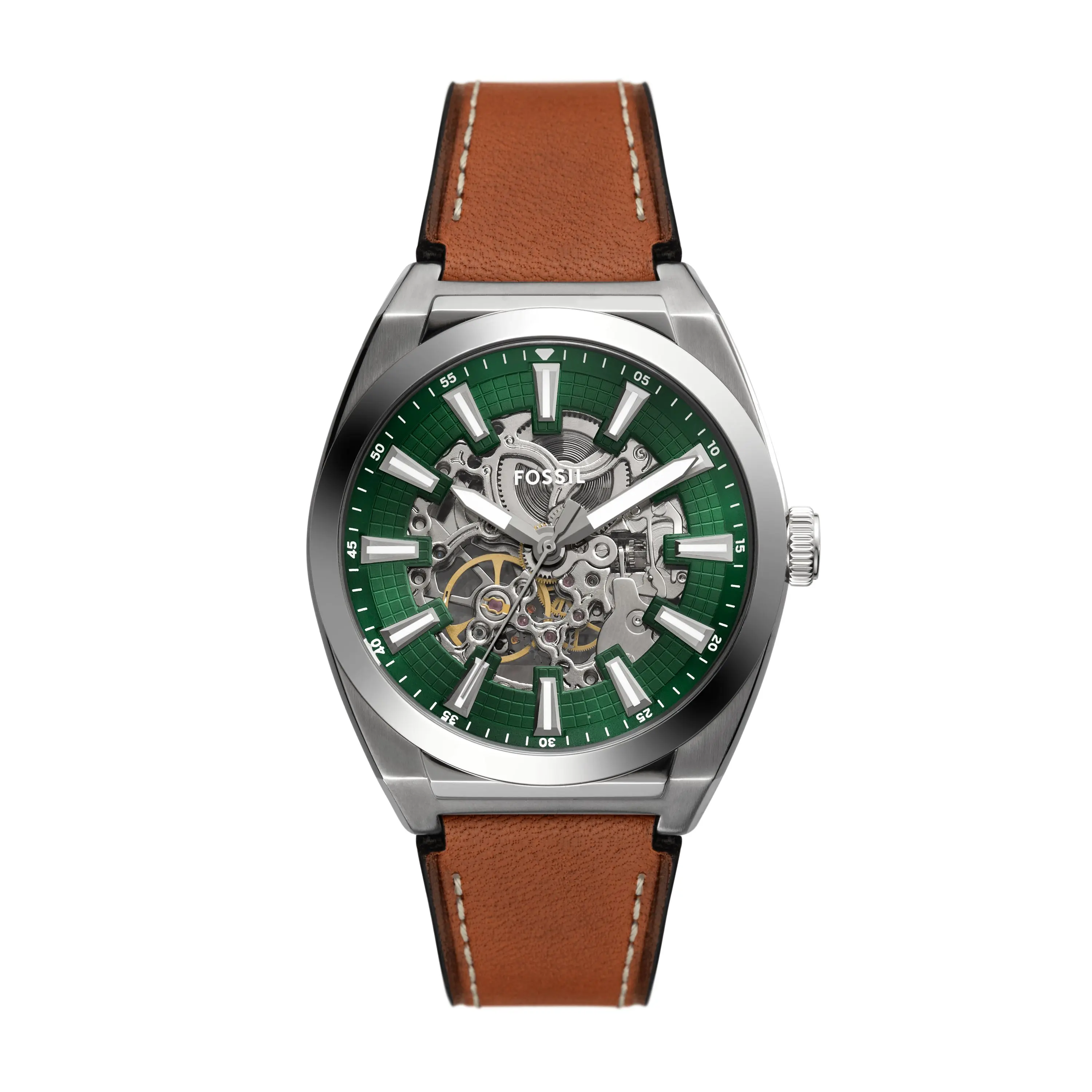 Fossil Men's Everett 42mm Automatic, Stainless Steel Watch