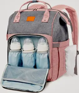 Baby Diaper Bag Backpack - High Quality Waterproof Convertible with Changing Mat & Stroller Straps - Large Capacity Unisex Diaper Bag with Insulated Pockets for Bottles & Wipes