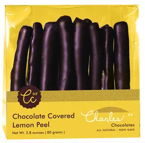 Chocolate Covered Lemon Peel Chocolate Covered Lemon Peel