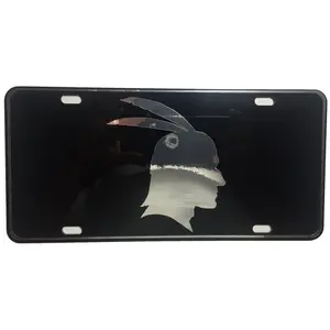CustoMonsterDesigns Indian American Native Indian Heavy Duty Aluminum License Plate