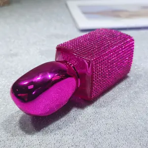 30ML High-Value Diamond Encrusted Perfume Bottle Empty, Stylish Refillable Reusable Scent Container, Perfect for Fragrance Storage