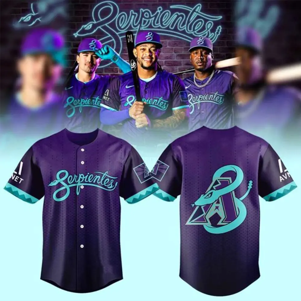 Baseball Jersey T shirt Team Ari  -  Baseball Jersey For Fan | Serpientes Team Baseball, Men's Jersey, Sport Outfit, Gift For Baseball Lovers, Gift For Fan  (Gift for men and women)