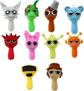 Bucket 'Ed Sprunki Plushies – 10" Ultra-Soft Plush Toy – Collect Pinky, Oren, Wenda, Simon, & Brud – Perfect for Kids, Toddlers, and Collectors – Great Gift Idea