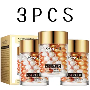 Sadoer Caviar Essence  Cream 60g - Moisturizing & Hydrating  Care for Women, Korean Skincare, Holiday & Summer Beauty Supplies, Tightening & Lifting  Gel Lotion reusable eye patches