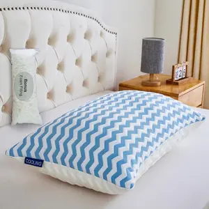 Pillows  Size for Bed - Adjustable Firm Pillow for   and Side Sleeper - Shredded Memory  Cooling Pillow for  and   with Washable Cover