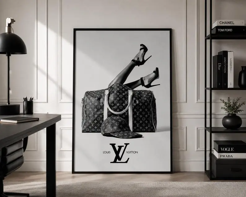 Inspired Fashion Poster Luxury Wall ArtGlam Office & Closet Decor Print