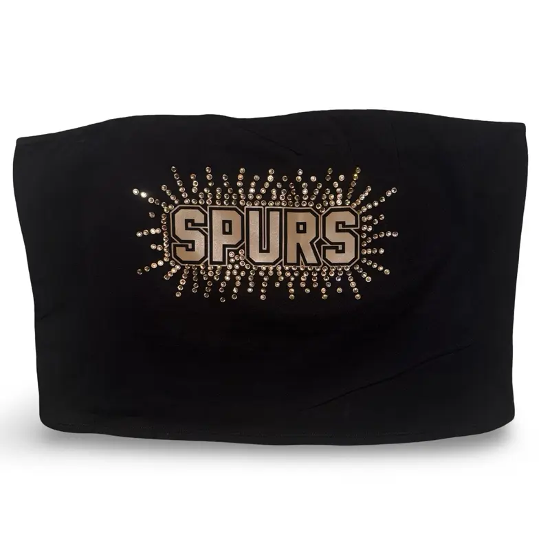 Spurs Champagne Bling Tube Top