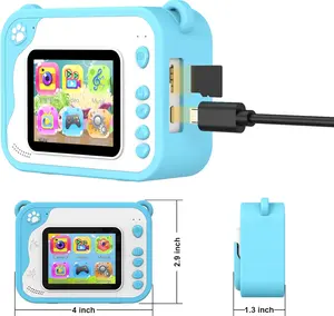 Playful Instant Camera for Kids, Digital 1080P Video Camera, 32GB SD Card Included, Toddler Toy Gift for Boys & Girls 3-12 Years Old (Easter, Birthday), Playful Instant Cameras