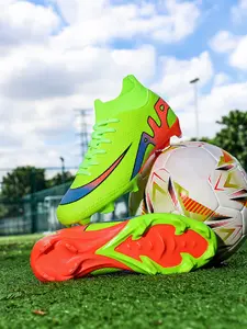 Unisex Couple's  Colorblock Football Boots - Trendy Design, Professional Studded Sole for Grip, For Football Sports & Street Fashion, Comfortable Cushioning