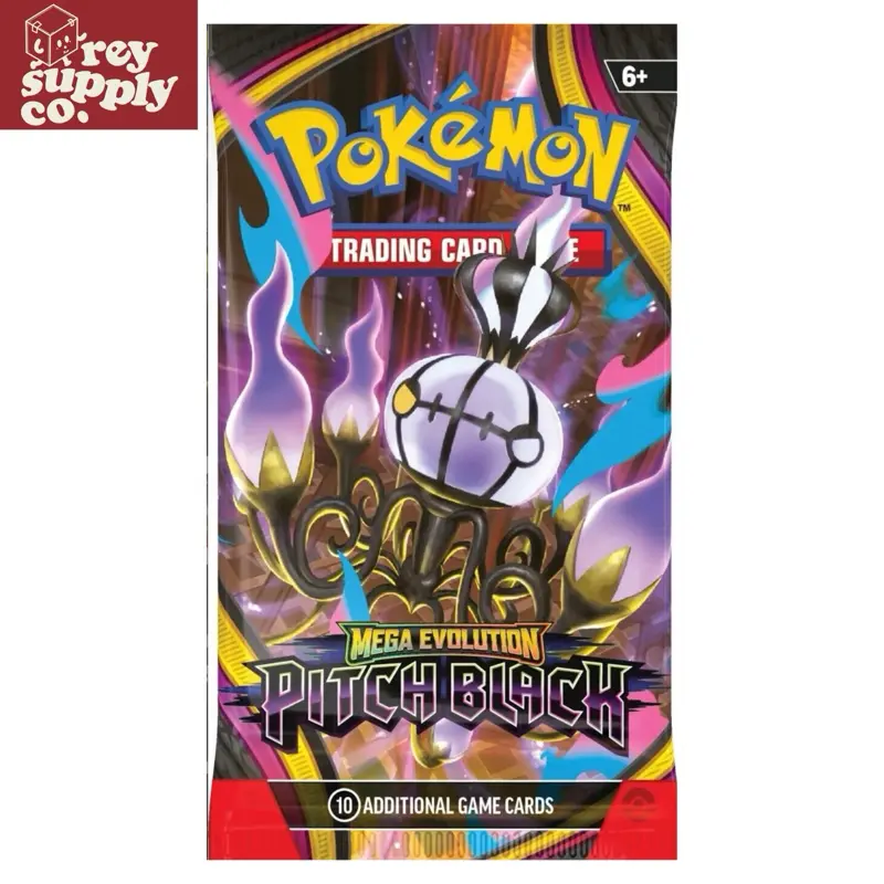 Pokemon Mega Evolution Pitch Black Trading Card Game Booster Pack (1 Pack)
