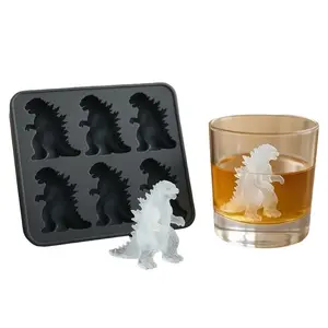 Reusable Silicone Ice Cube Mold Set, Unique Partyuse Ice Tray, Perfect for Whiskey Cocktails, Freezer Safe, Durable & Easy Release Design (Black)