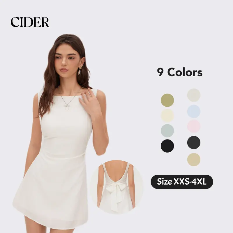 odd muse white straight neck mini dress review - TikTok Shop