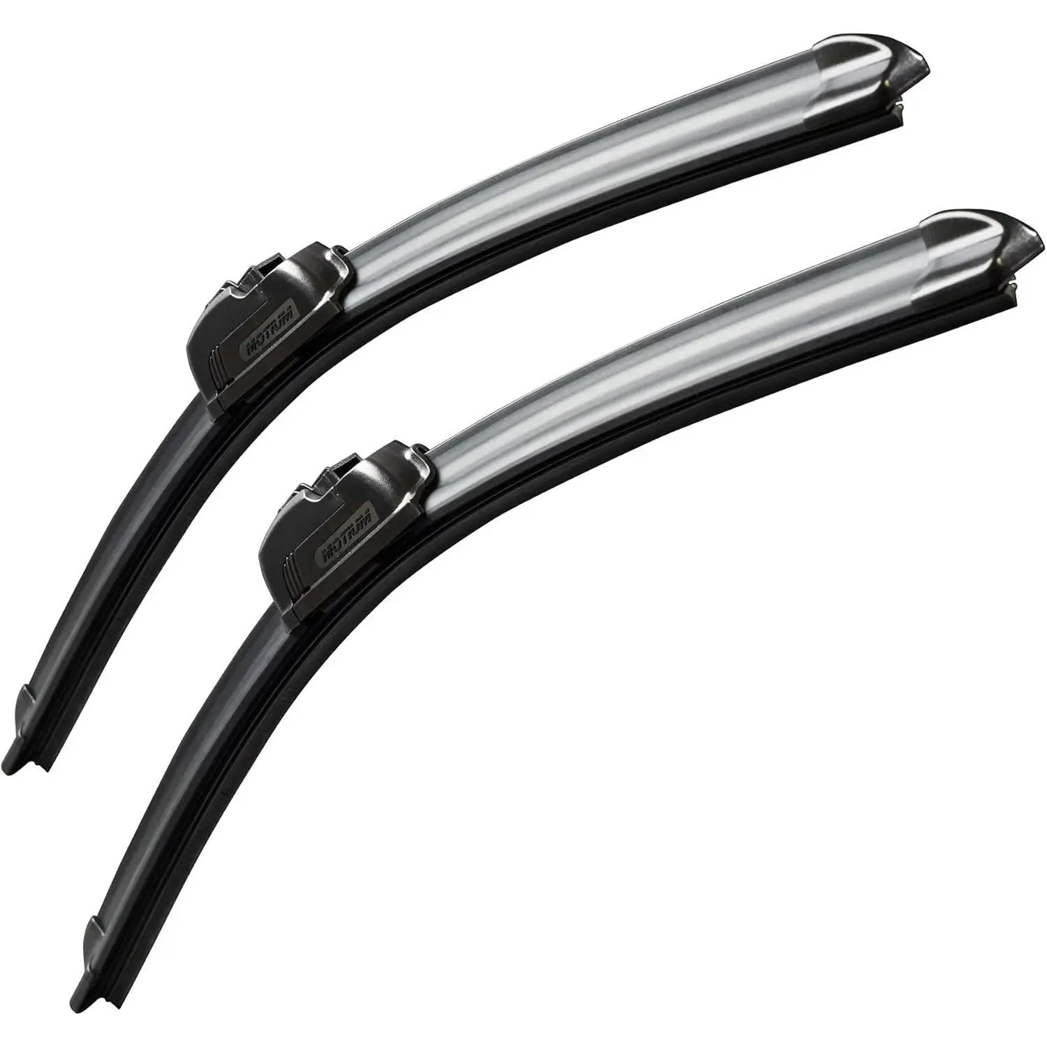 Front Windshield Wipers - 1 Pair OEM Quality Premium All-Season Bracketless Beam (26"+19"), Aeroshape Design, Blade Cover for Dirt & Debris Prevention, Conformcurve Auto Frontfit Replacement Parts