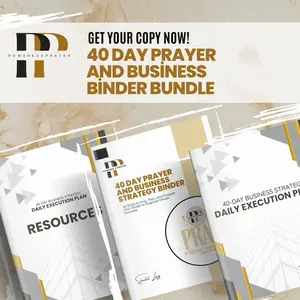 PRAY AND BUSINESS BINDER