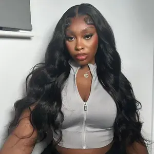 [NEW IN] West Kiss 200% Density Glueless Human Hair Wigs Body Wave 7x4 Lace Closure Wig Pre Cut Pre Bleached Pre Plucked Hairline