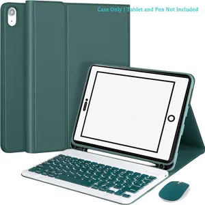 Tablet Keyboard Protective Case with Mouse & Keyboard, 1 Count Detachable Keyboard Protective Cover with Pencil Slot, Tablet & Computer Accessories for iPad 10th Gen, Tablet Casing