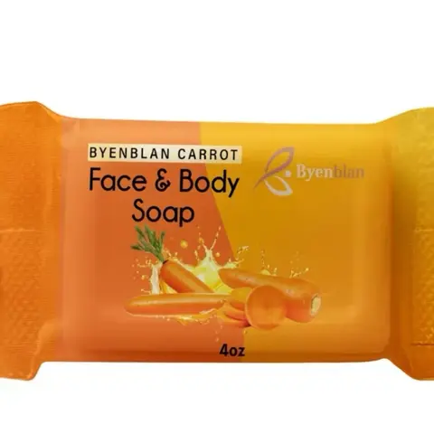 Byenblan 1 piece Daucus Carota - Citrus Glow 4 oz Soft Cover Special Edition Floral Design Unisex 2025 Edition Soap