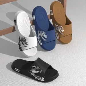 Men'S Comfort Slipper: Non-Slip, Men'S Lightweight Slides - Durable, Multi-Use Footwear For Spring/Summer Open-Toe Flipflop Boy Walking Shoes Black jordan hex slides  primal slides  slides Tsinelas Fasciitis Dance Navy Blue