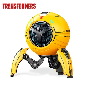 TRANSFORMERS TF-Y17Pro Aesthetic Plastic Wave Floor Standing Speaker, Wireless TWS Bluetooth Audio, 10W Hi-Fi 57mm Driver, 2000mAh Rechargeable Compact Durable, RGB Tri-Pedal, TF/Call/BT Streaming, Autobots Gaming Desk Décor for Smartphones