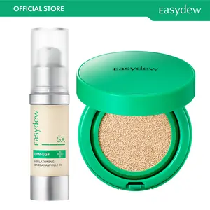 [Easydew] EGF Repair & Glow Daily (Total Anti-Aging) Package - DW-EGF Melatoning Ampoule (Bottle, EGF-1X or 3X or 5X) & DW-EGF Melatoning Ampoule Cushion - Official Product 99% Pure EGF Peptide Hydrating Serum for Uneven Skin & Visible Dark Spots