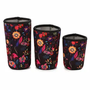 Ice Coffee & Cold Soda Insulated Neoprene Cup Sleeve, Mug, Tumbler, Heat Resistant Rubber Cover, Durable Drink Protector, Portable, Reusable, Lightweight, Perfect for Hot Beverages, Thermal