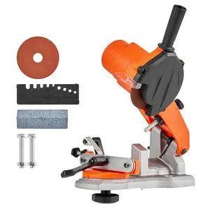 fathersdaygift VEVOR Electric Chainsaw Sharpener, 85W Bench Saw Chain Sharpener 5000RPM, Professional Chainsaw Sharpening Tool with 2 Grinding Wheels LED Light for Woodworking, Logging, Gardening