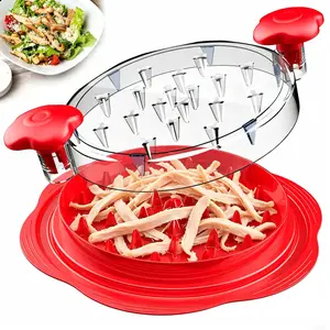 Chicken Shredder, Visible Meat Shredder Machine 2026 Pro, Large Twist Chicken Breast Shredder Tool with Widened Anti Slip Mat Fix, Ideal for Tacos & Buffalo Chicken Dip, Dishwasher Safe