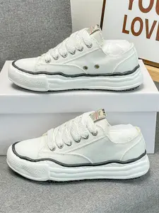 Tong Yuan Mmy Smooth Toe Grid Sole European Style Trendy Campus Look, Comfortable Casual Footwear for Everyday Wear