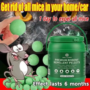10Pcs/Pack Rat Repellent Balls, Strong Mouse Repellent for Home, Long-Lasting Rodent Repellent for Garage Closet Storage, Effective Pest Control Balls Against Rats Mice Roaches (16g/25g/40g per Ball)