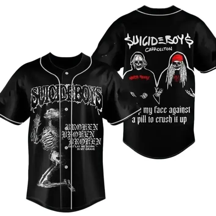 Full Print Suicideboiz Baseball Jersey Shirt, Suicideboi G59 Jersey Shirt, Vintage Casual Unisex Jersey Shirt for Men & Women, Baseball Jersey for Men and Women, Baseball Jersey Style